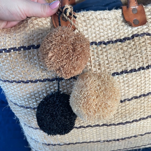 MAR Y SOL Capri Woven Straw Tote Beach Bag - Picture 6 of 11